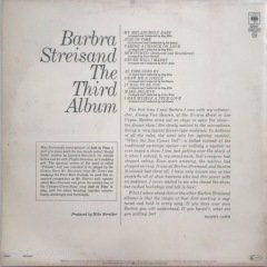 Barbra Streisand The Third Album LP